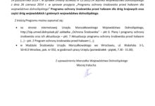 Informacja Marszałka w sprawie przyjęcia „Programu ochrony środowiska przed hałasem dla województwa dolnośląskiego”