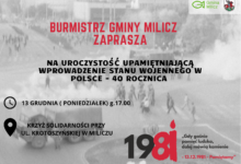 Milicz pamięta – 40 rocznica wprowadzenia stanu wojennego w Polsce
