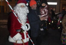 Zapalenie choinki i Święty Mikołaj w Rynku w Miliczu