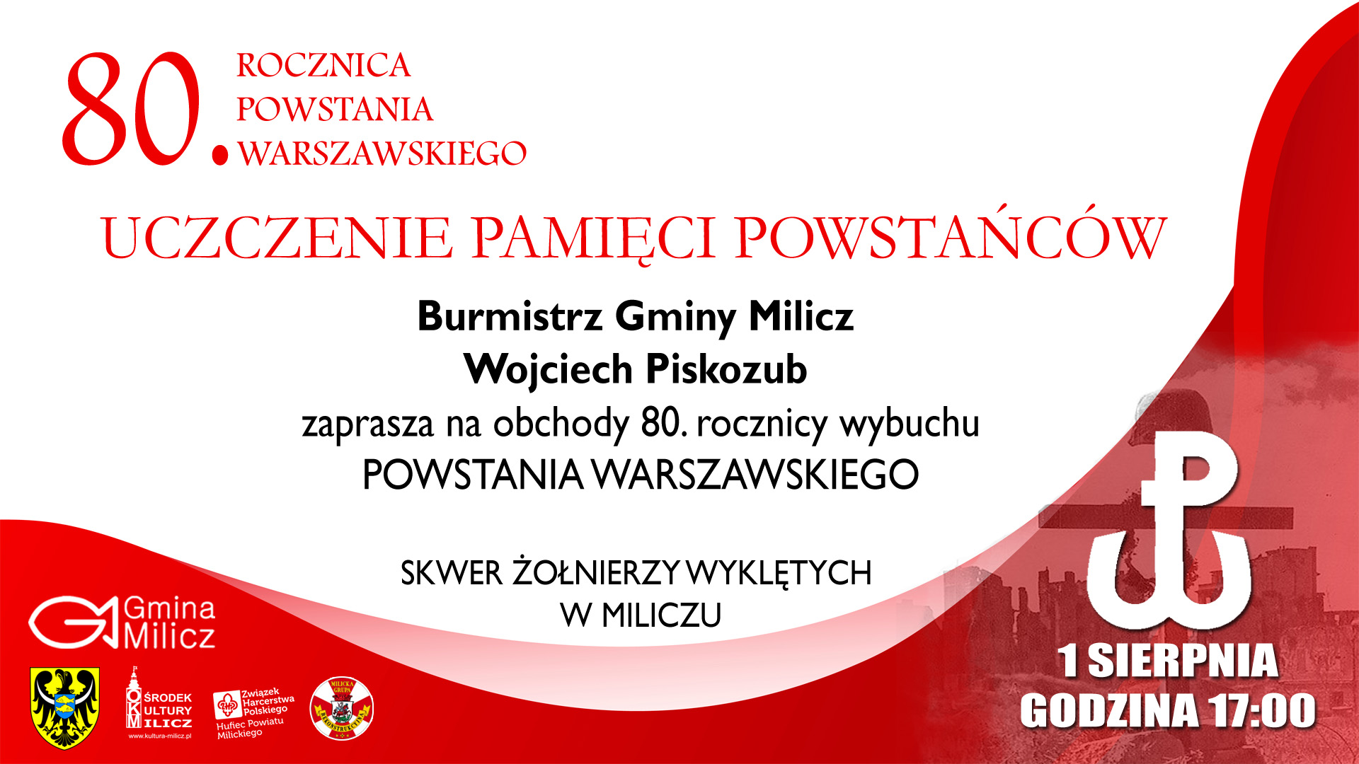 80. rocznica wybuchu Powstania Warszawskiego