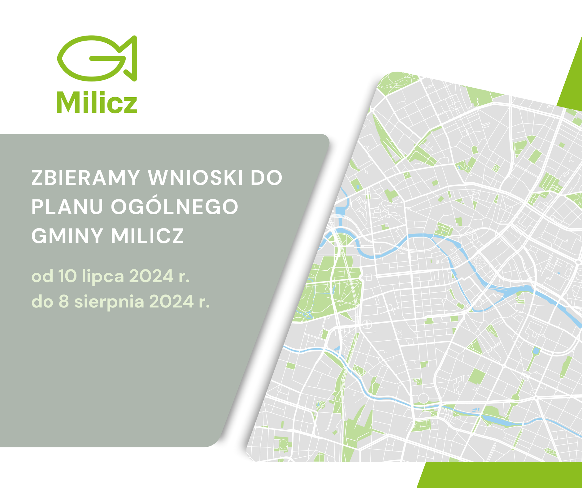 Ogłoszenie o przystąpieniu do sporządzenia planu ogólnego gminy Milicz
