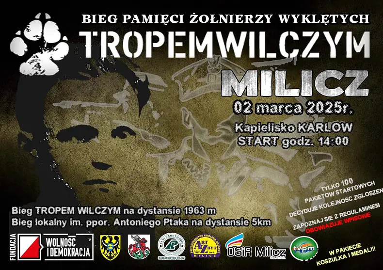 Zapisy na Bieg Tropem Wilczym w Miliczu