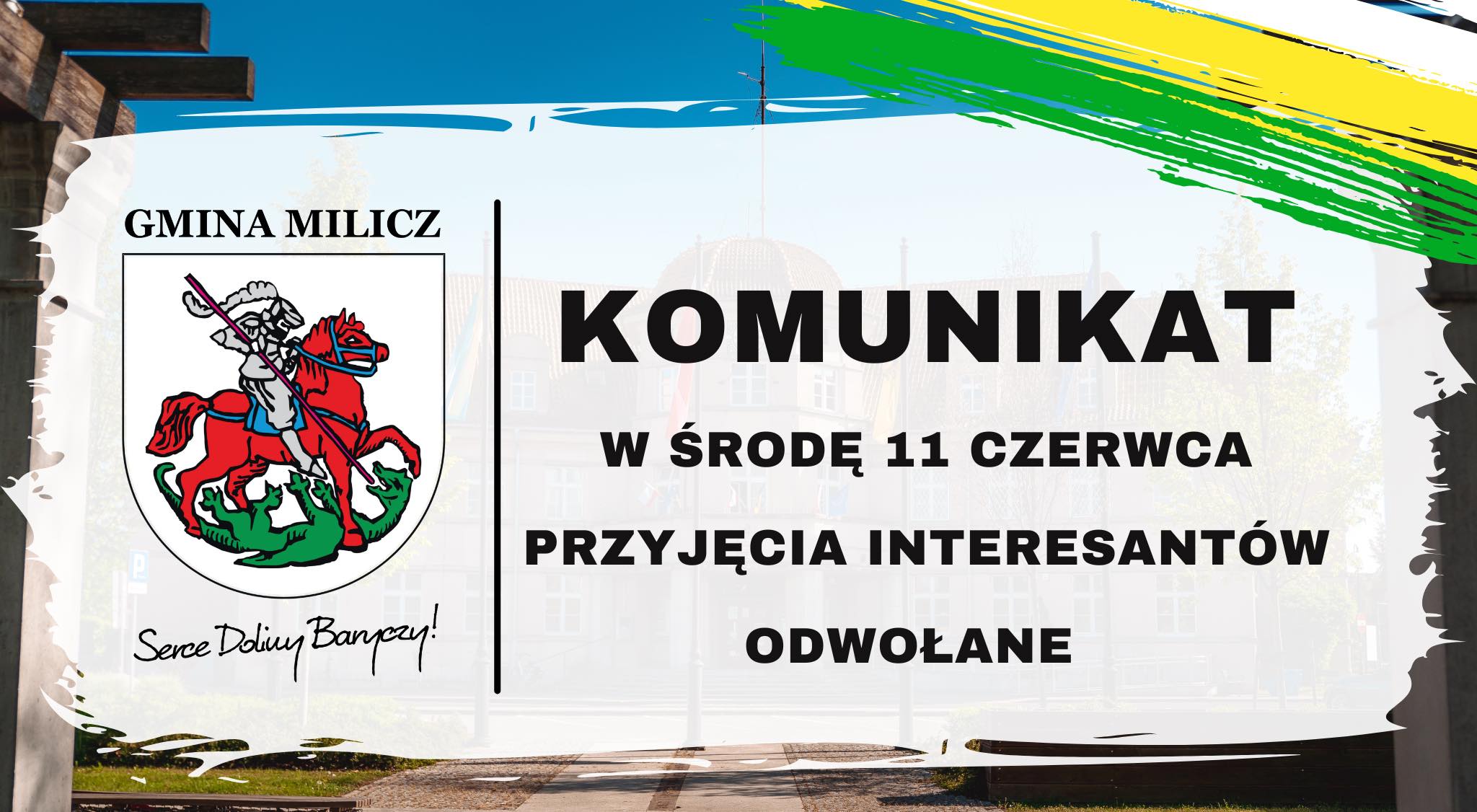 Informacja biura Burmistrza Gminy Milicz