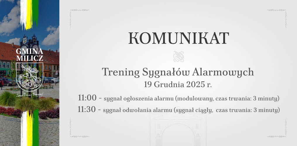  TRENINGI SYGNAŁÓW ALARMOWYCH