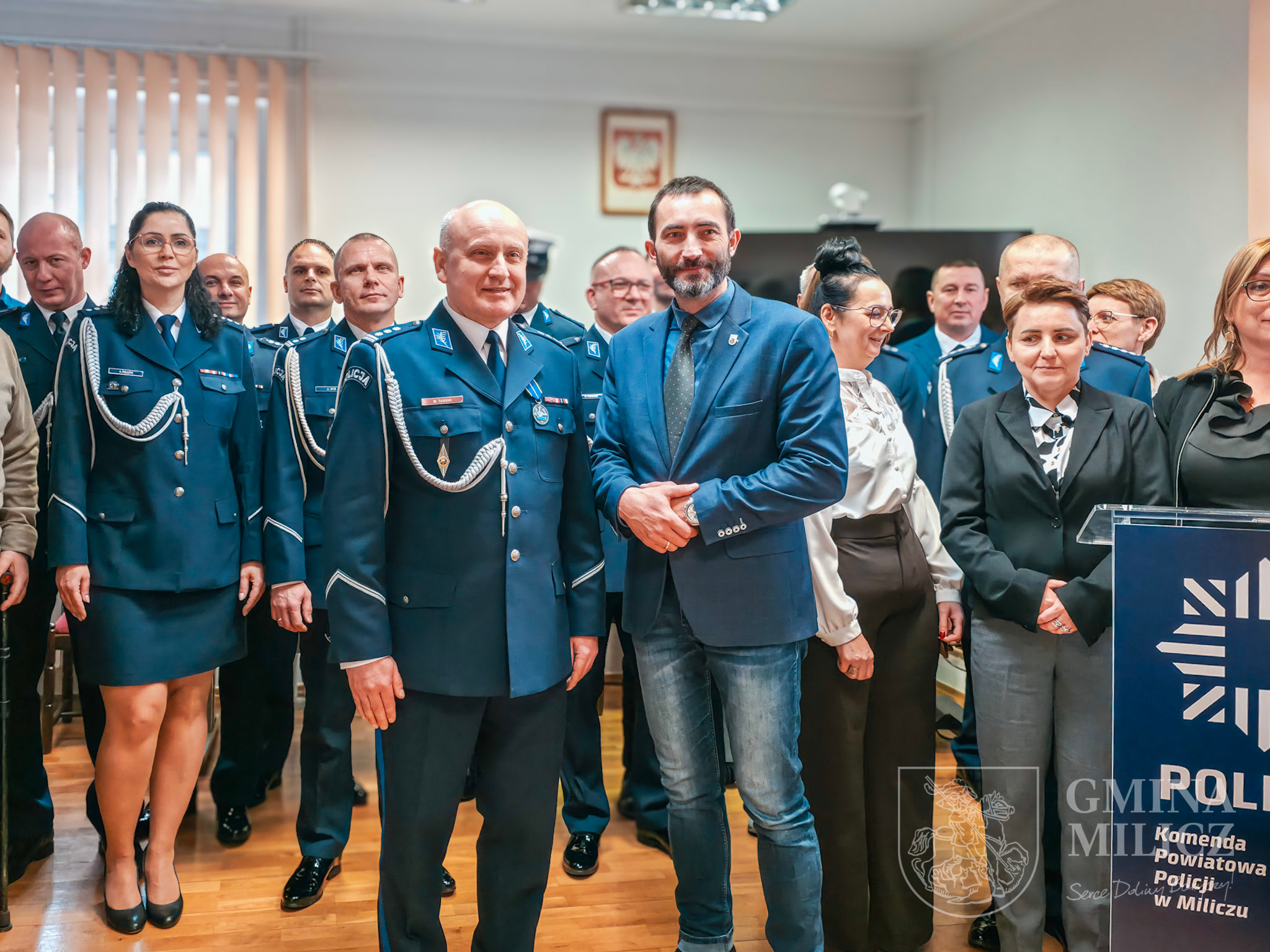 Uroczyste pożegnanie Komendanta Powiatowego Policji w Miliczu insp. Mariusza Tańskiego