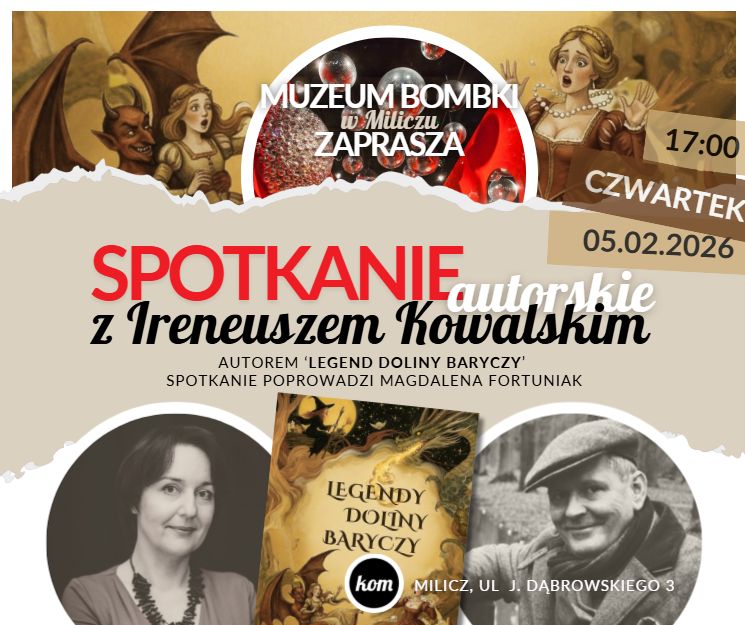 Spotkanie z autorem „Legend Doliny Baryczy”