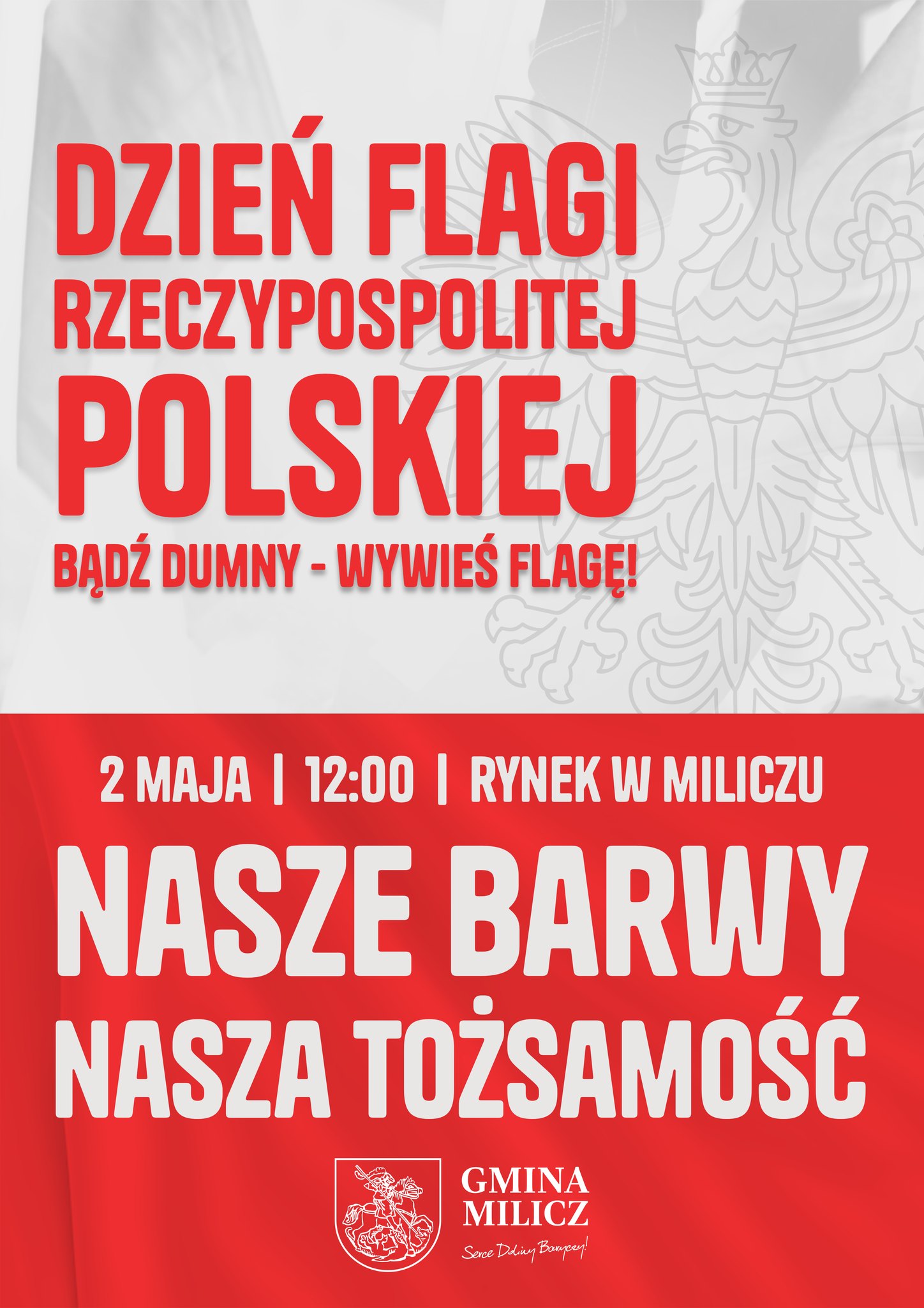 2 Maja – Zapraszamy na obchody Dnia Flagi Rzeczypospolitej Polskiej