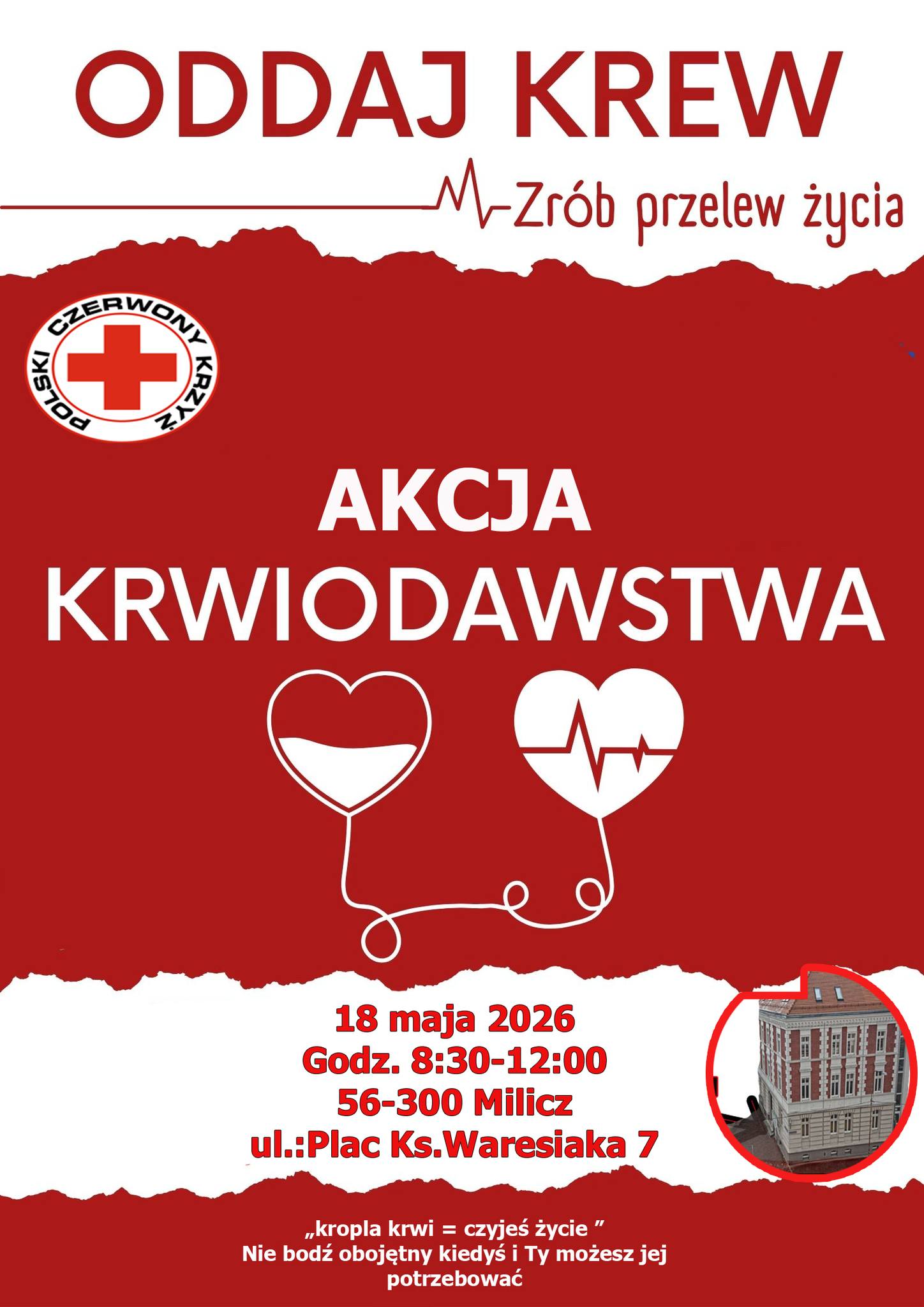 Akcja krwiodawstwa już 18 maja