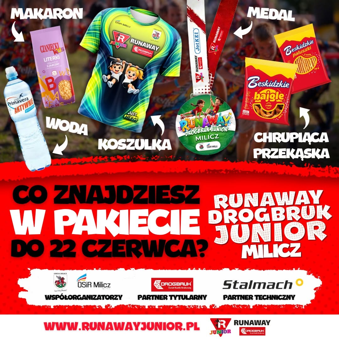 Mega pakiet startowy na runaway drogbruk junior!