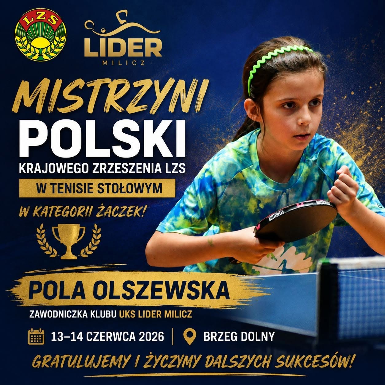 Mistrzostwo Polski dla Poli Olszewskiej!