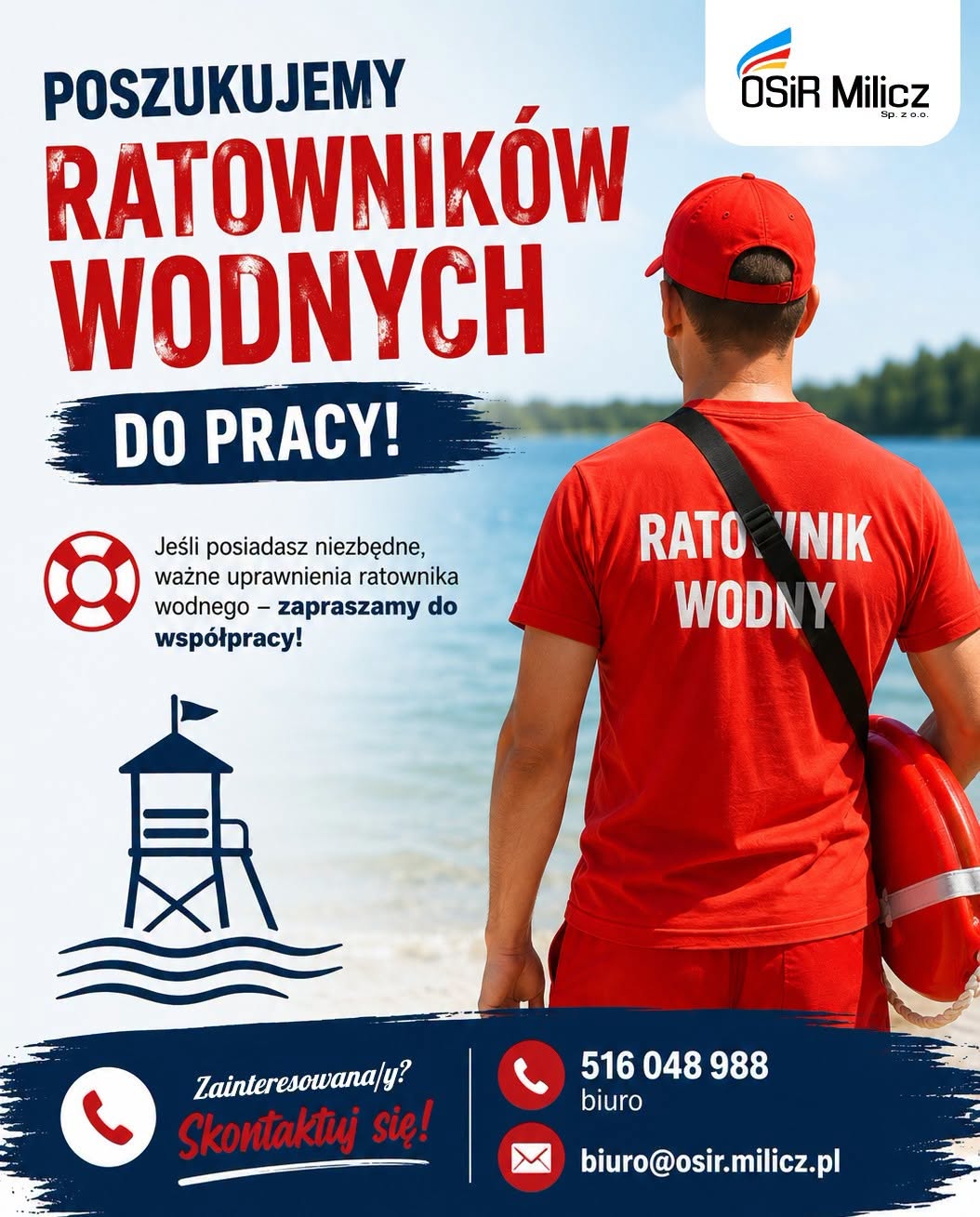 OSiR Milicz zatrudni ratowników wodnych