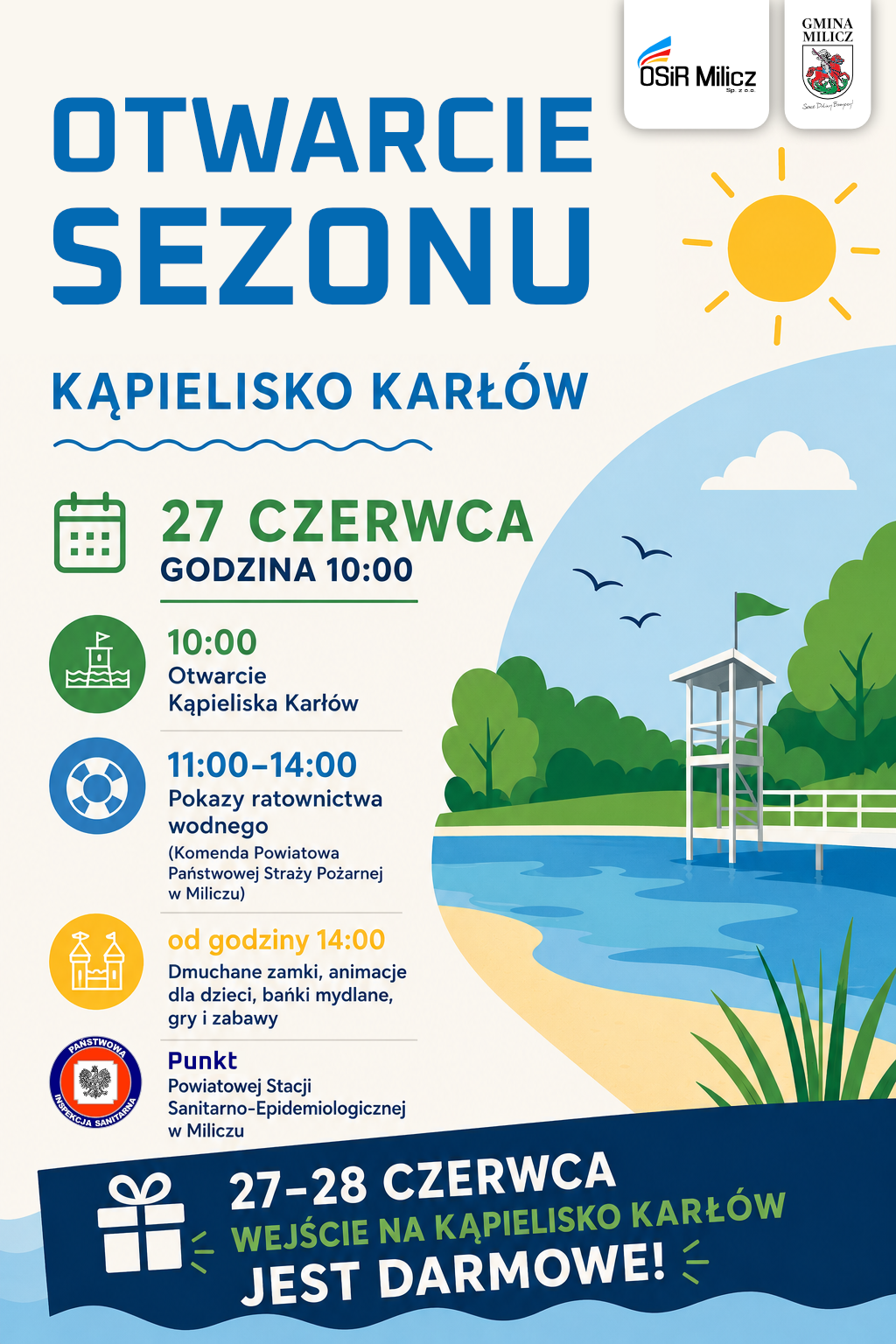 Otwieramy Kąpielisko Karłów