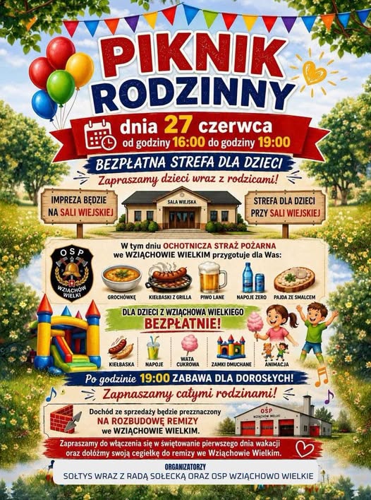Piknik Rodzinny we Wziąchowie Wielkim