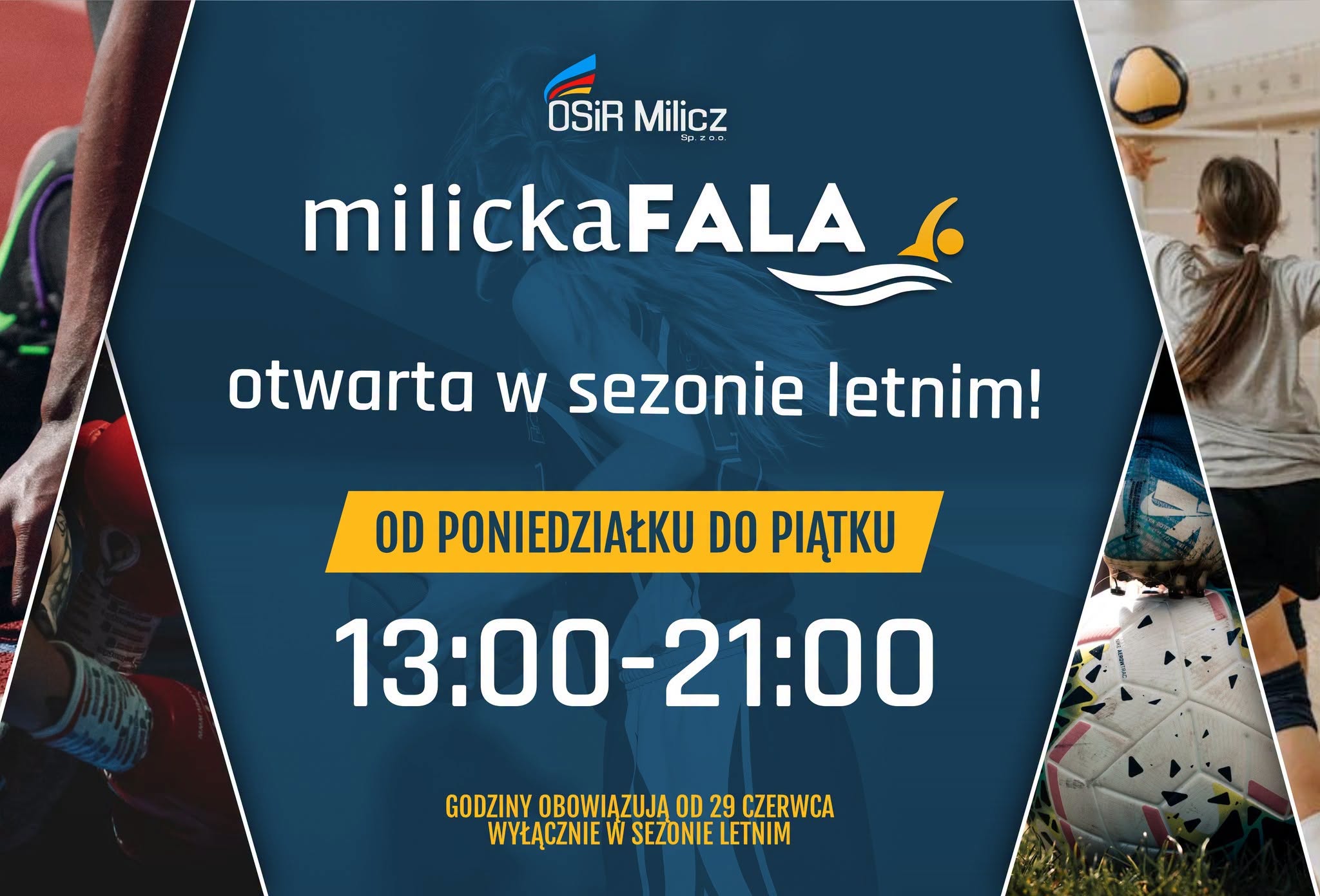 Milicka Fala otwarta w sezonie letnim