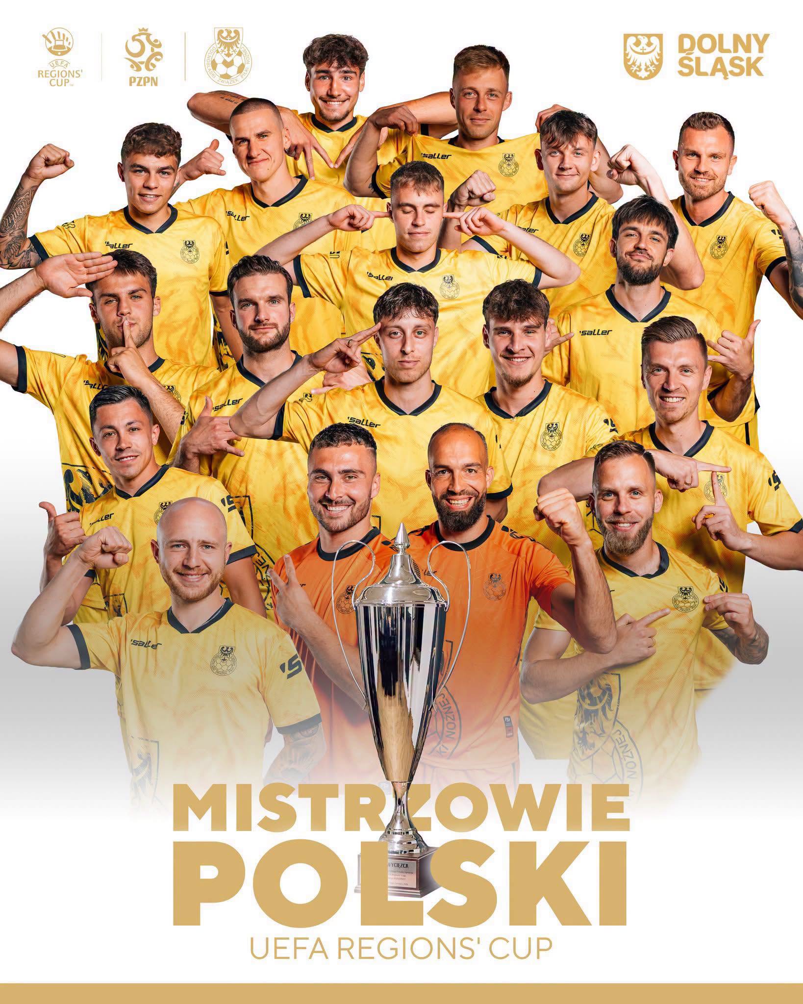 Mistrzowie Polski UEFA Regions CUP 2026 MISTRZOWIE POLSKI UEFA REGIONS’ CUP 2026!