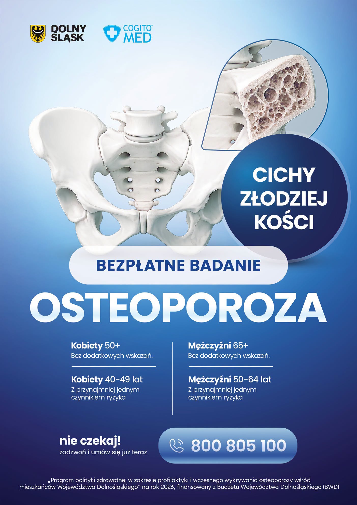 BEZPŁATNE BADANIA W KIERUNKU OSTEOPOROZY
