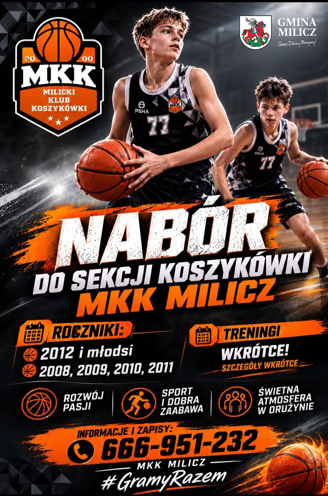 Dołącz do Milickiego Klubu Koszukówki